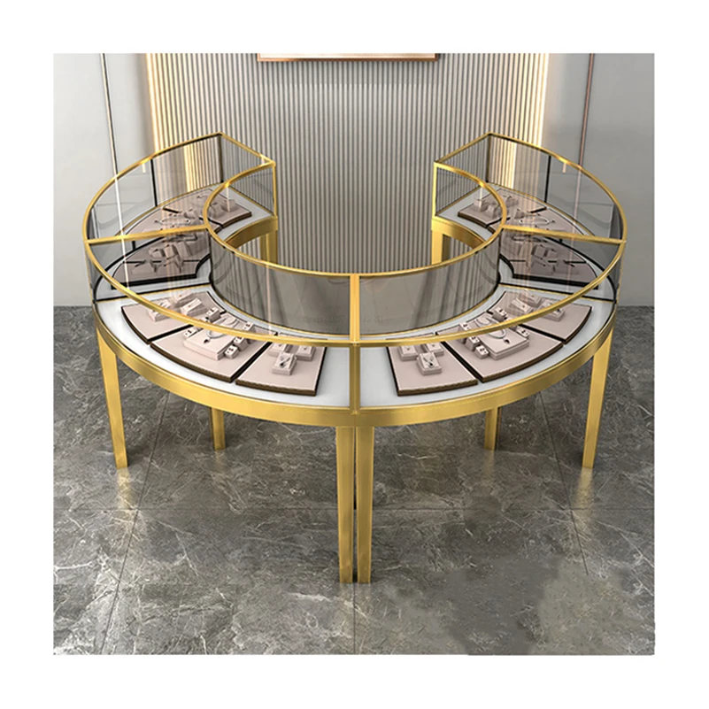 Modern Luxury Decoration Jewellery Showroom Counter Design Interior Showcase Jewelry Display Cabinet