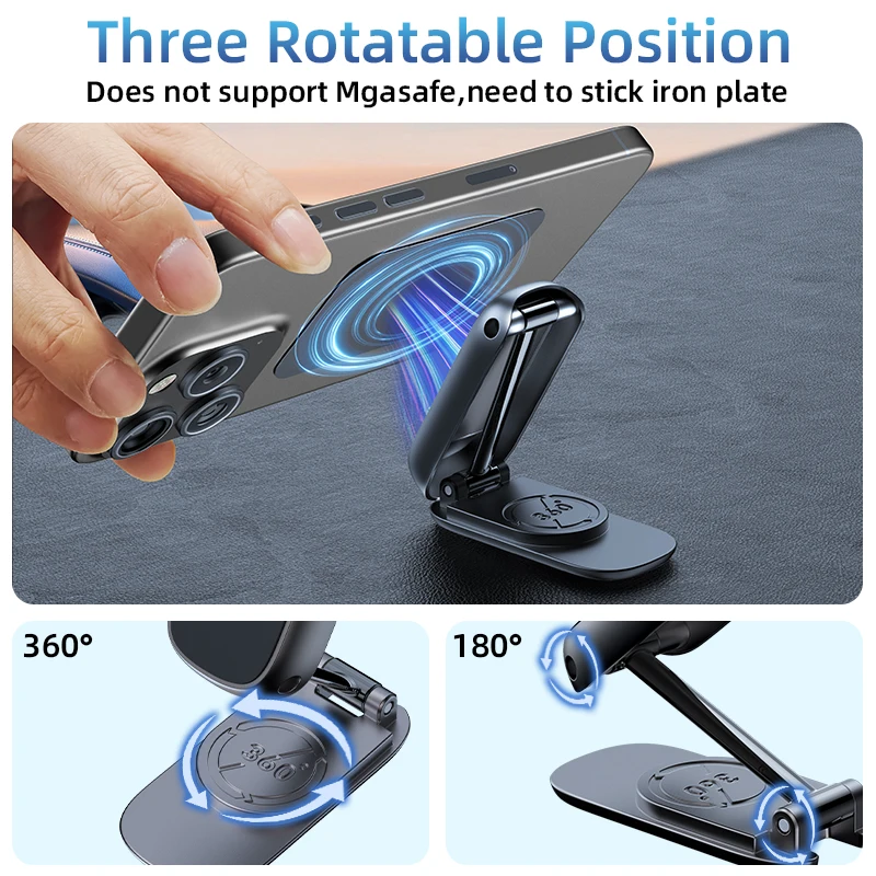 Dashboard 360 Rotation Magnetic car Phone Holder for Car Metal Magnetic Phone Mount car Phone Holder