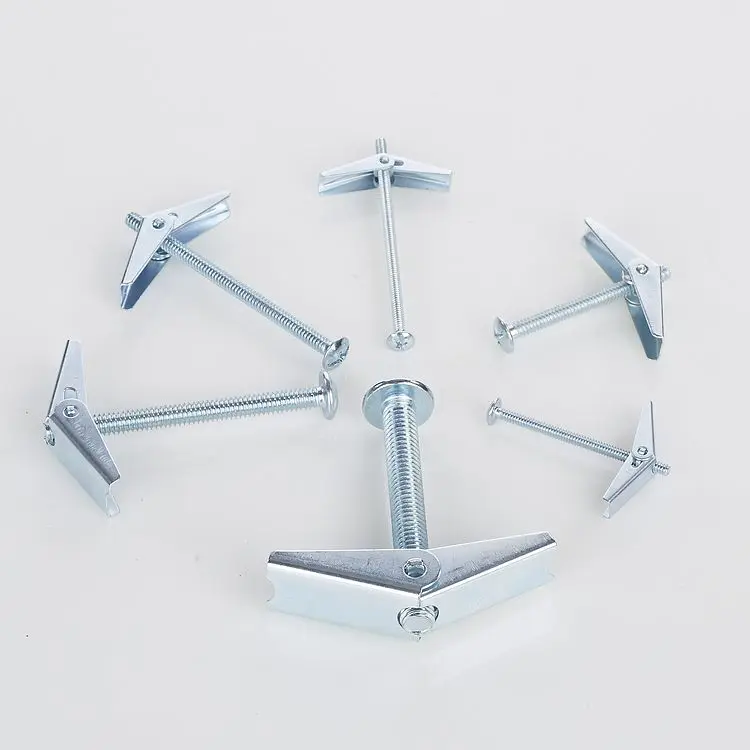 Wholesale Cheap Winged Butterfly Toggle Anchor Metal Zinc Plated Wall Plug Drywall Anchors