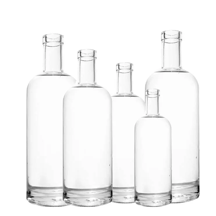 Liquor Wholesale Brandy Whisky High Quality Brewing Distilled Wine Brandy Bottle Liquor Glass Bottle
