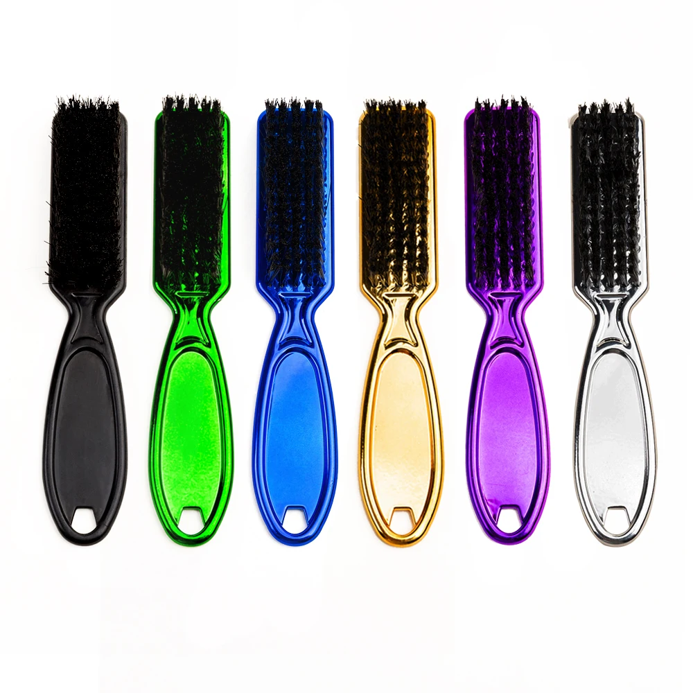 Beard cleaning brush electroplating handle broken Neck Duster Broken Hair Remove tool  boar bristle Beard brush