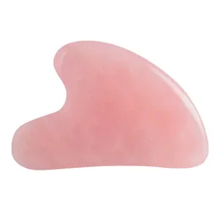 Heart Shaped Gua Sha Guasha Board Rose Quartz Pink Jade Stone Scraping Massage Tool Gua Sha Board