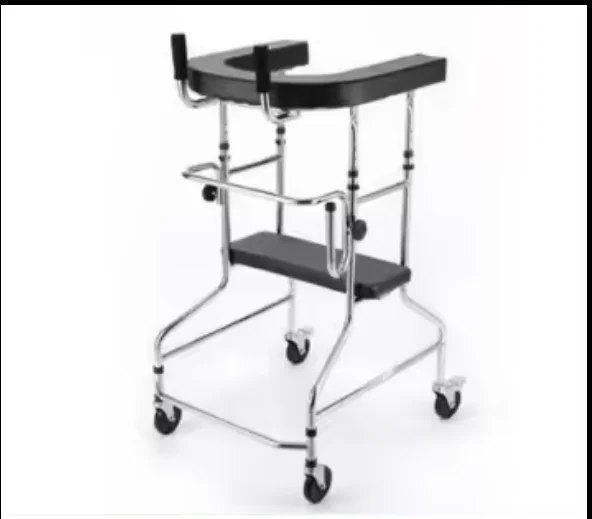 4 Wheels Training Walking Assist Disabled Standing Lightweight Walking Aid Kids Adults Forearm Walker Rollator