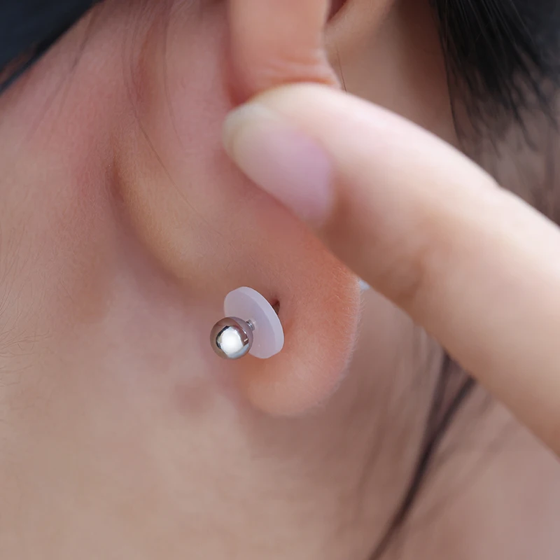 Anti-fall silicone earring pads jade necklace bracelet anti-slip and anti-friction pearl positioning ring spacer