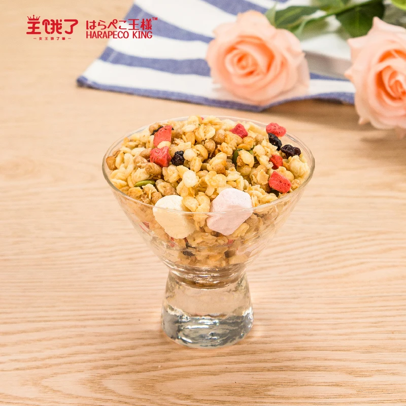 Granola Breakfast Cereal Oatmeal with All Types of Dried Fruit and Nutritional Nuts