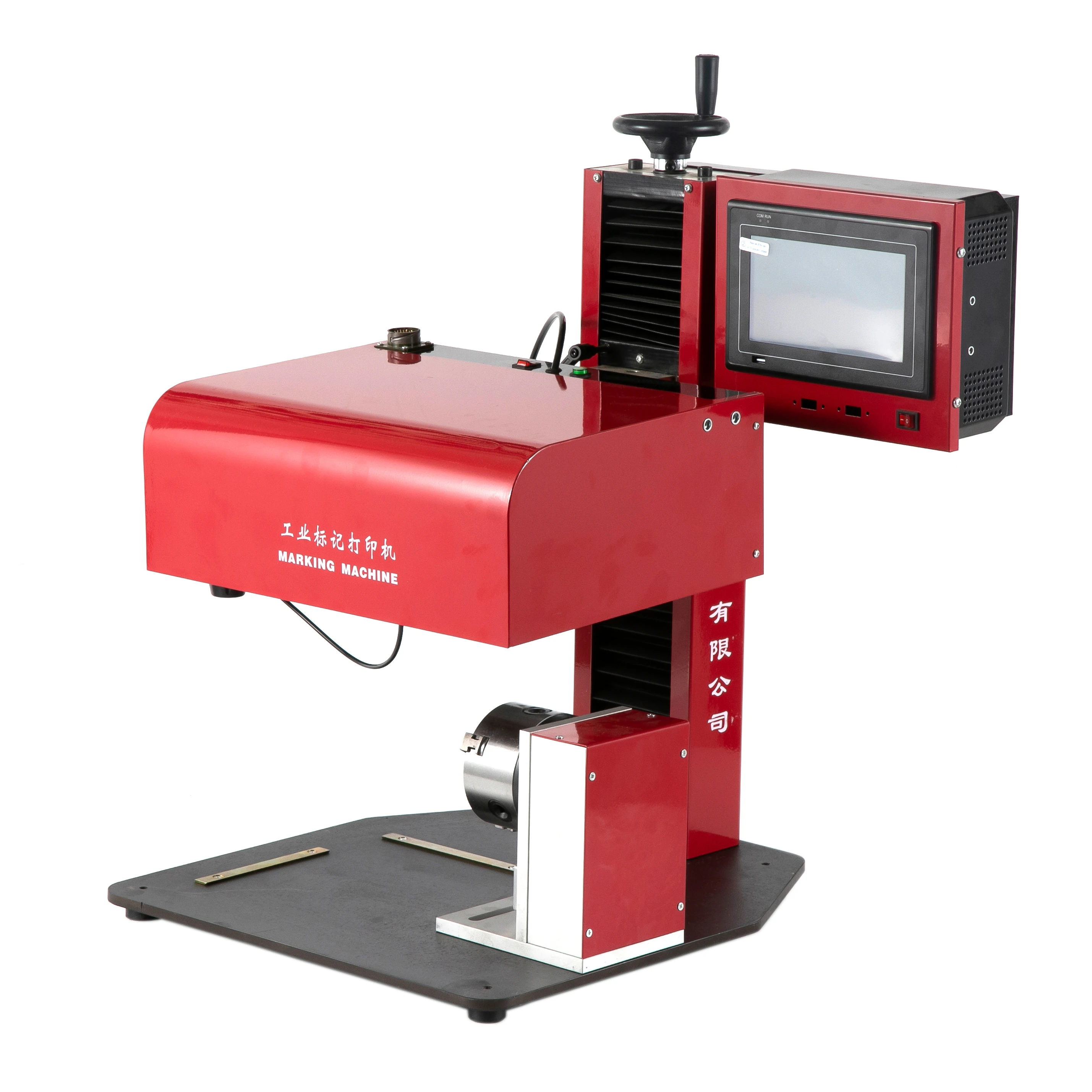 Hot Selling Pneumatic Metal Rotary Dot Peen Pin Engraving Marking Machine For Pipe Tube