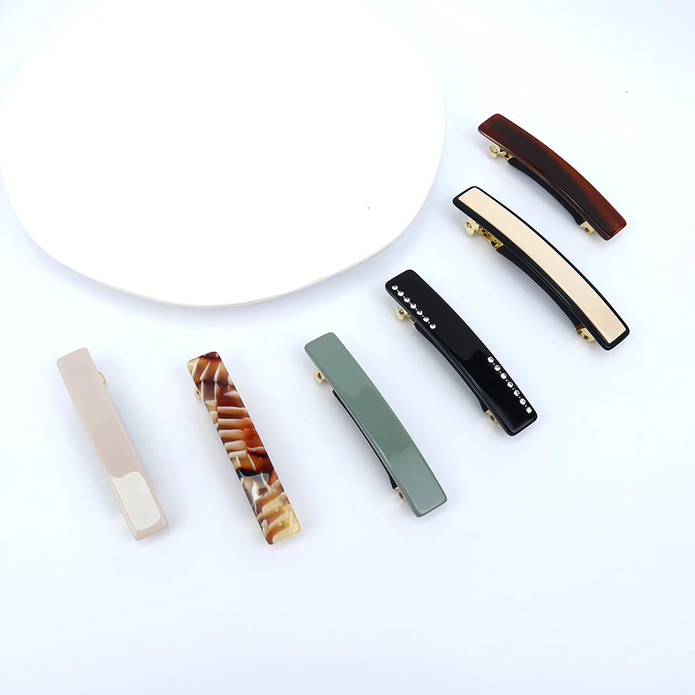 2024 New High-Grade Acetate Hairpin and Elegant Barrettes Factory Wholesale for Women Ladies Hair Styling Decorative Feature