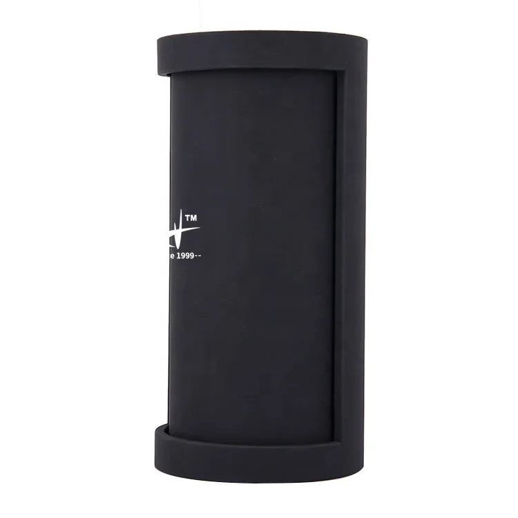 SAMDING box manufacturer rotatable round wood frame leather wine box for one wine bottle