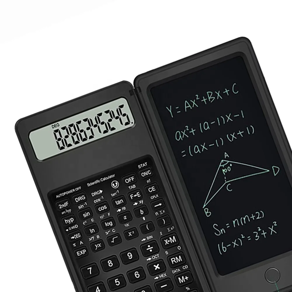 Drawing Tablet Science Calculator LCD Writing Pad Electronic Notepad with Calculator Scientific