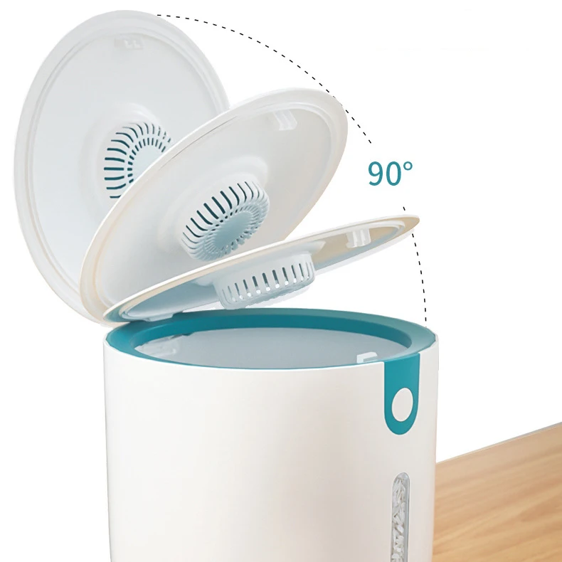 Amazon Hot Food Storage Container Plastic Grain Storage Box 5Kg Airtight Rice Dispenser