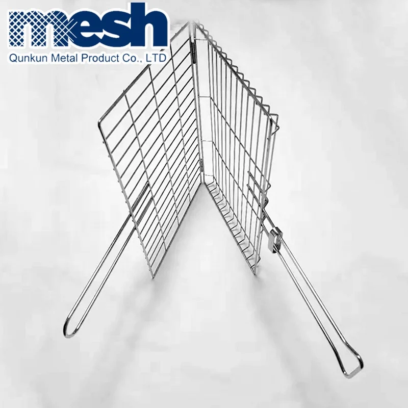 Food Grade Outdoor Barbecue Grill Wire Mesh Stainless Steel Multifunction Chicken BBQ Grill grates bbq round grill