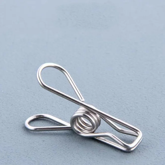 Wholesale Binder Clips Stainless Steel Paper Clip Clothes Pegs Hight Quality Hollow