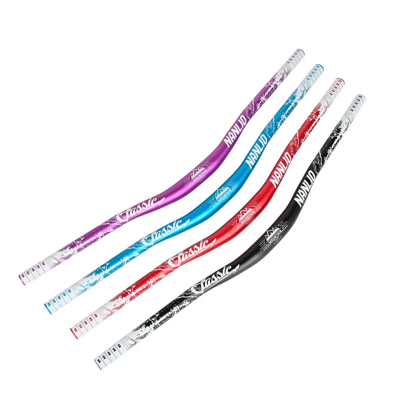 NANLIO Bicycle Handle 31.8x720 780mm Aluminum Alloy Mountain Bike Swallow Shaped Riser Handle Bar Bicycle Parts