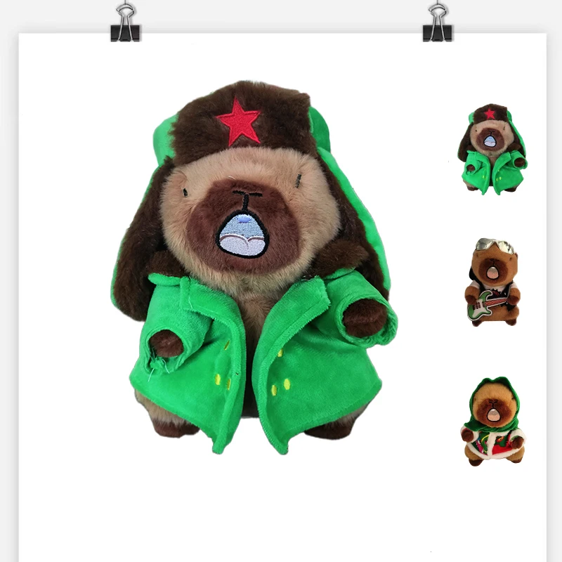 Hot Sale Funny Electric Singing Dancing Capybara Plush Toy Doll Battery Capybara Recording Plush Toy Soft Stuffed Toy