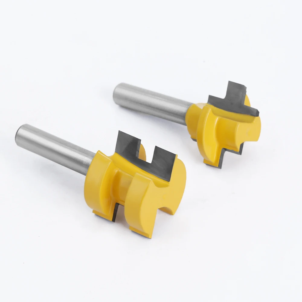 Ля ви 2 шт. Концевая фреза 8 мм хвостовик с Т-образными пазами квадратный зуб шип фреза разделочный нож фрезы для контурной обработки для дерева инструмент деревообрабатывающий MC02140
