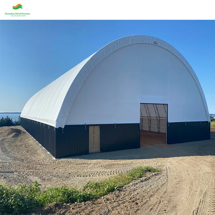50x40ft PVC Dome Shelter with CE  - Wind Load 110km/h Snow Load 0.4KN/m² for Heavy-Duty Equipment and Storage