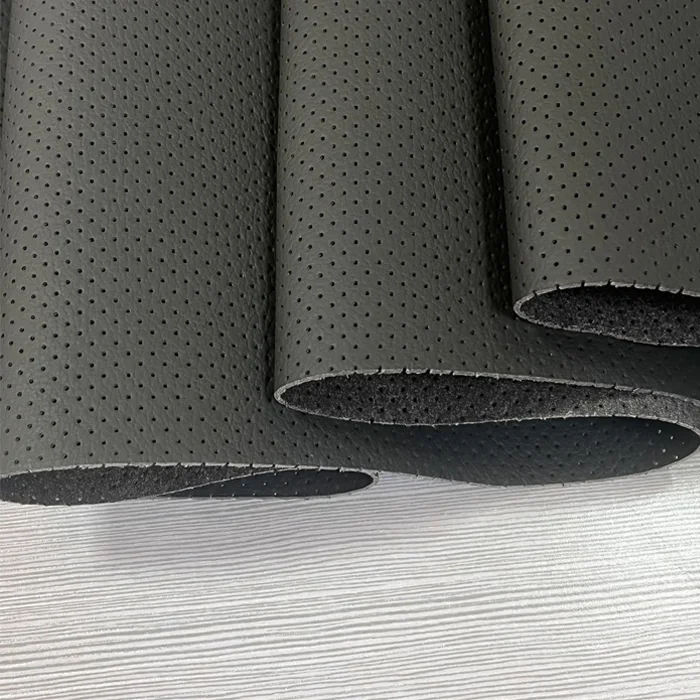Printed Pu Custom Leather Fabric Design Leather Fabric Perforated Leather Material For Car Seat