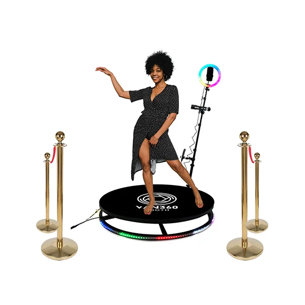 Free Custom Logo 360 Photo Booth Machine Slow Motion Rotating For Wedding Party Olylo 360 Photo Booth Machine 100Cm
