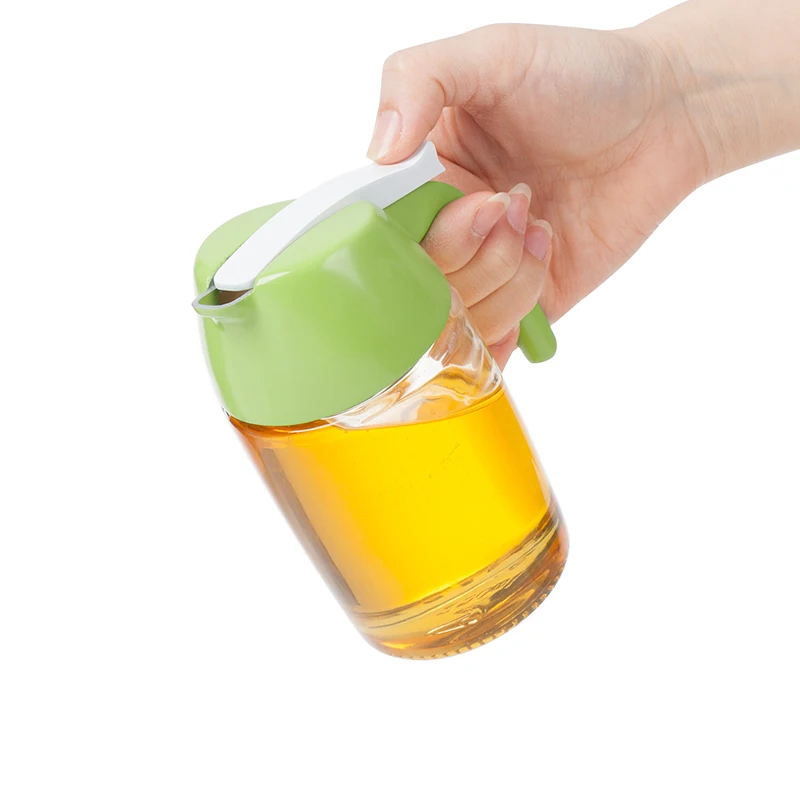 food grade high quality 250ml new design small unique round custom glass coffee sugar syrup dispenser bottle jars for honey