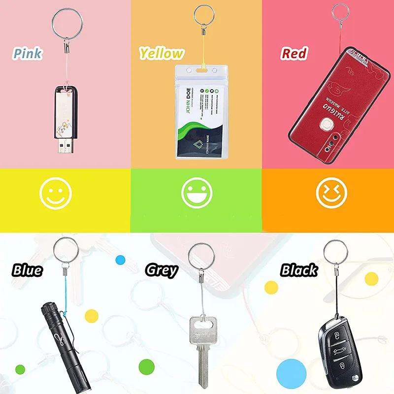 Nylon Lanyard Cell Phone Keyring Strap Lanyards Straps Split Ring Cellphone Charm Cords For Usb Drive Key Id Card Badge Keychain