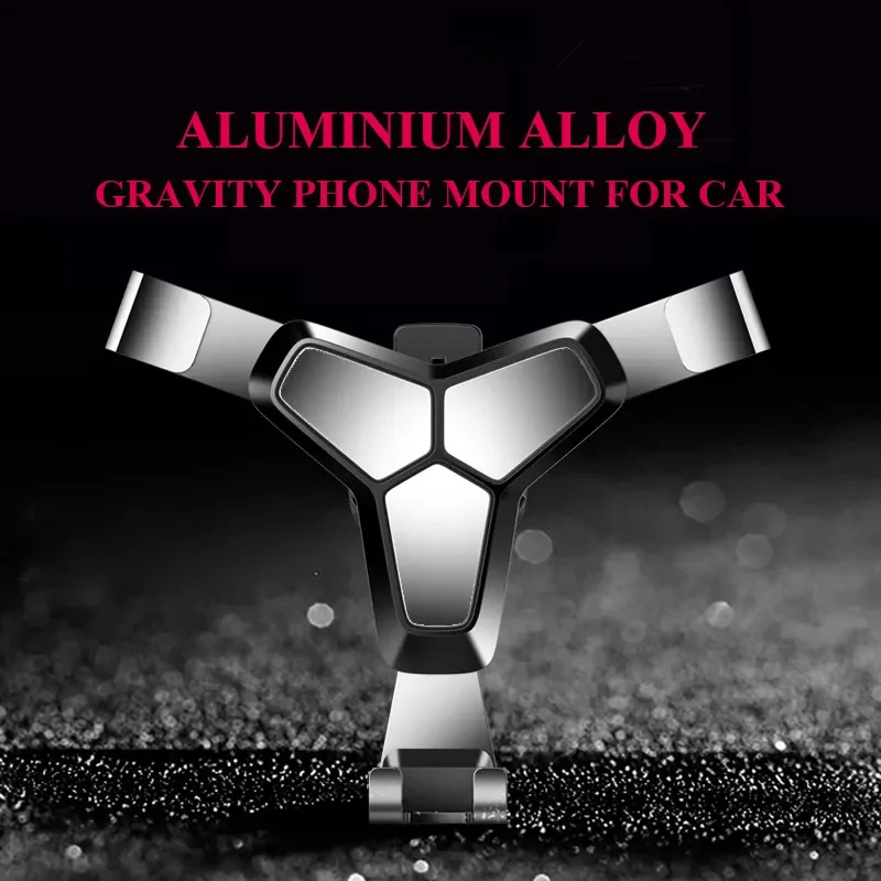 Metal Car Accessories Gravity Air Outlet Bracket Universal Vent Clip Mount Mobile Phone Holder