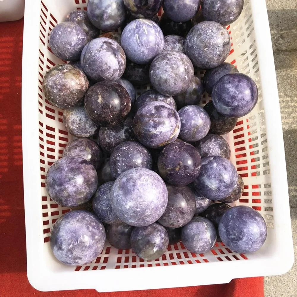 Natural Unicorn Stone Lepidolite Quartz Ball Lepidolite Crystal Sphere For Spiritual