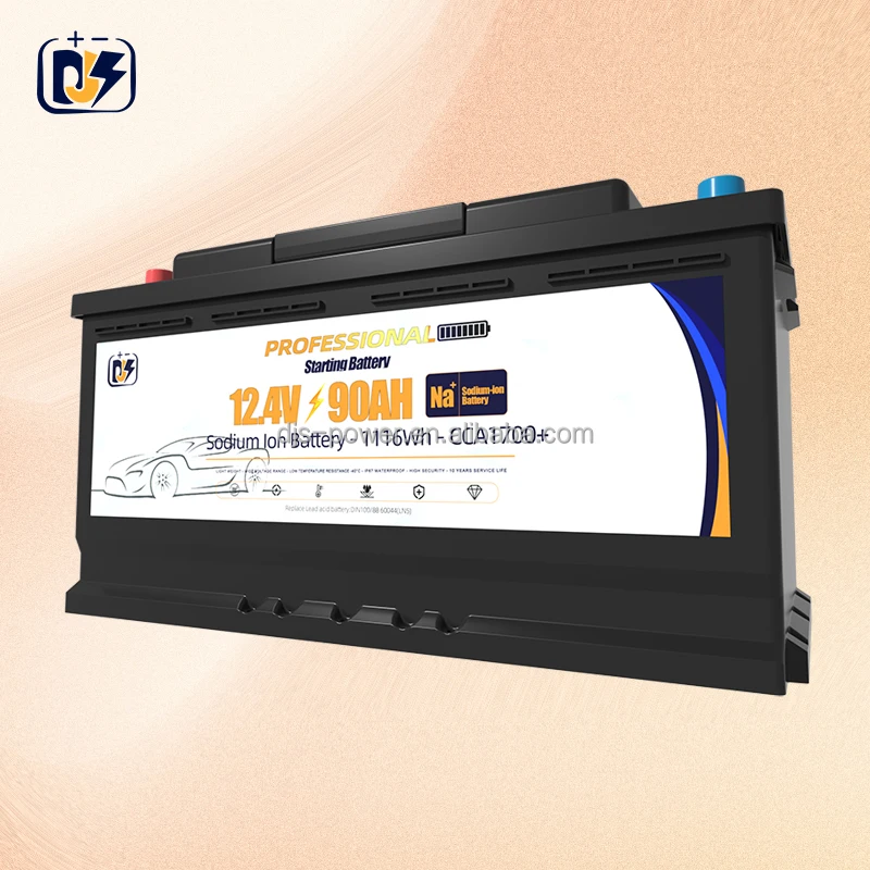 SIB 12V 90Ah  Din Super high CCA 1700 Sodium-ion Battery Marine Application Cranking Sodium Ion Battery