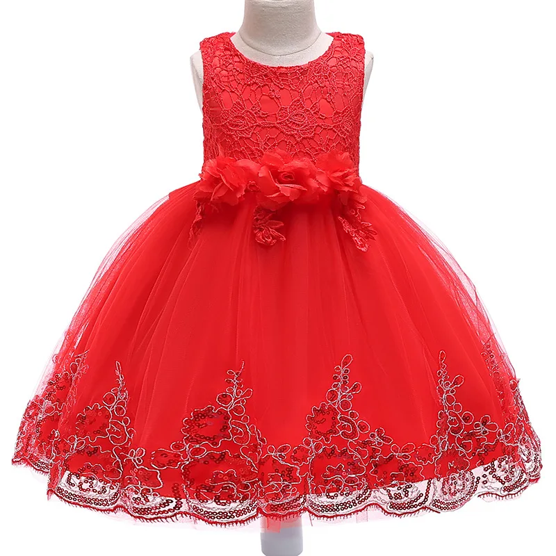 Европейский стиль; Платье на свадьбу для девочек; Весенние детские нарядные платья-пачки дня рождения девочек От 2 до 12 лет без