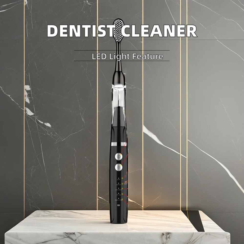 Ultrasonic Toothbrush Dental Cleaner for Oral Cleaning Instead of Water Floss to Remove Dental Calculus OEM/ODM IPX7
