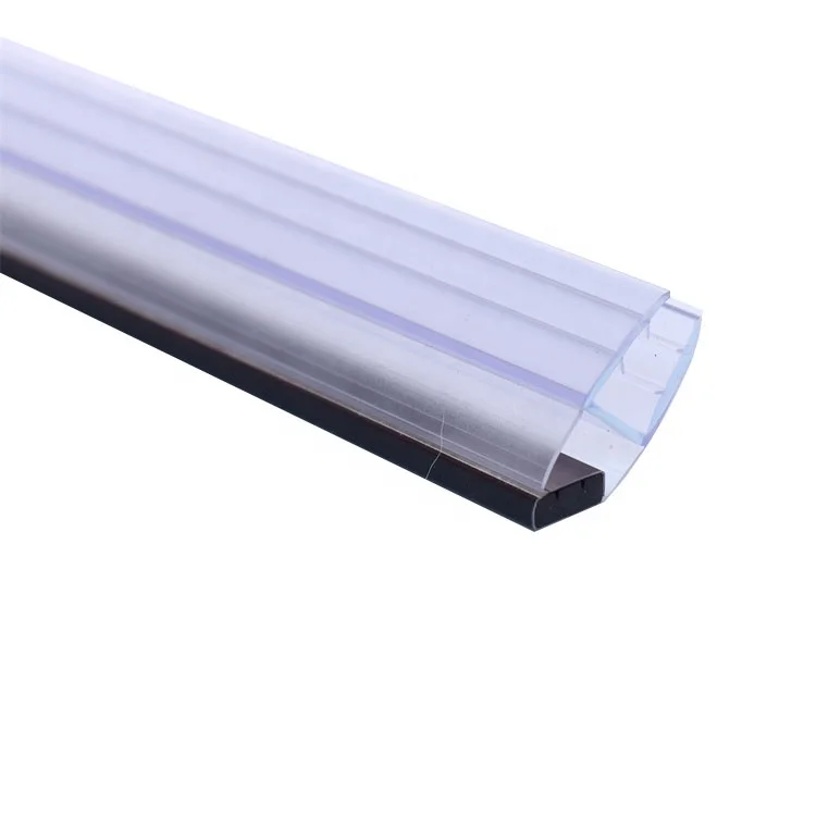 90 degree opening Waterproof Bathroom Glass Door Sealing Strip Plastic  Magnetic Shower Shower Cabinet Door Seal