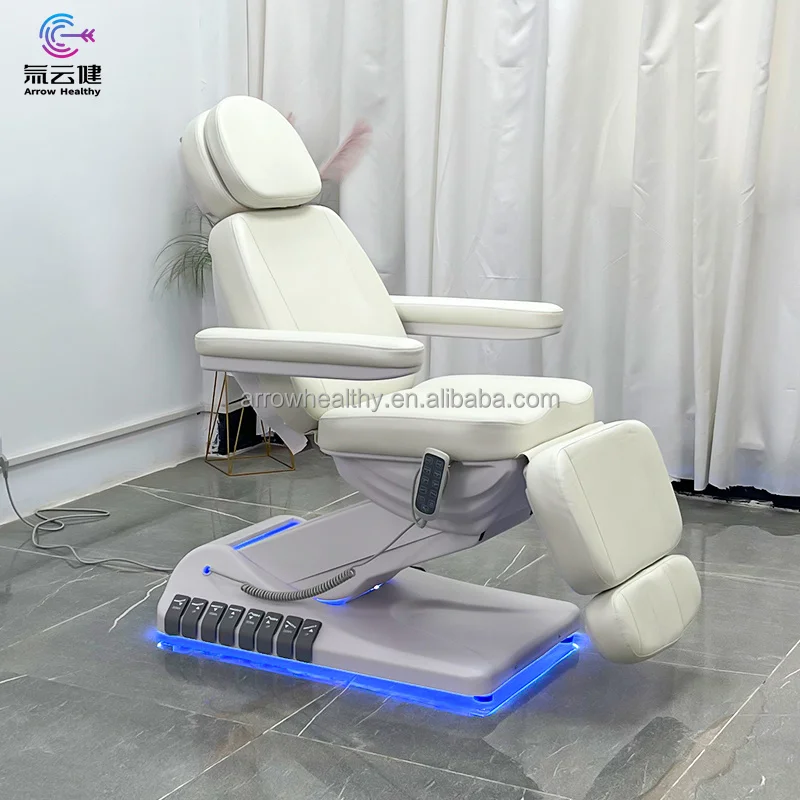 3 4 Motors Electric Facial Beauty Salon Bed Medical Spa Massage Treatment Table  Chair Aesthetic Tattoo Bed salon chairs beauty