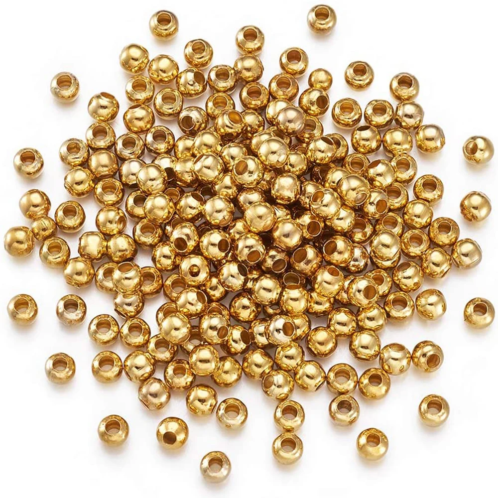 Wholesale Jewelry making decorative custom logo necklace metal bead