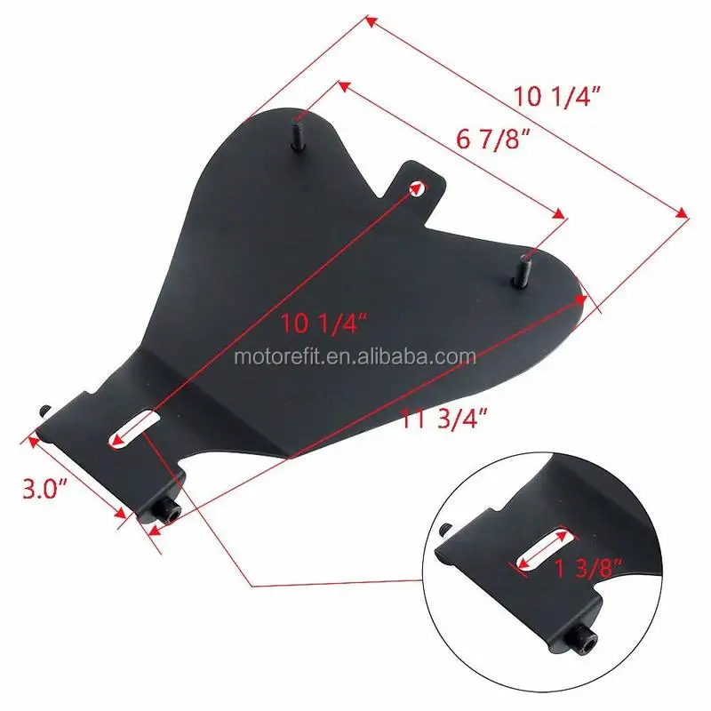 RTS High Quality Crocodile Motorcycle Solo Seat Spring Mounting Bracket Kit for Sportster XL 883 1200 48 Motorbike Seat