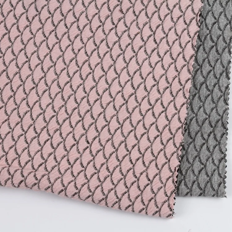 Sector fan-shaped scale polyester jacquard quilted cotton fabric