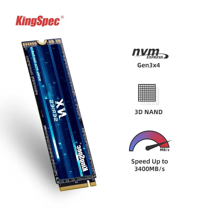 KingSpec SSD M2 NVME 256 ГБ 2280 ssd M.2 PCIe 3