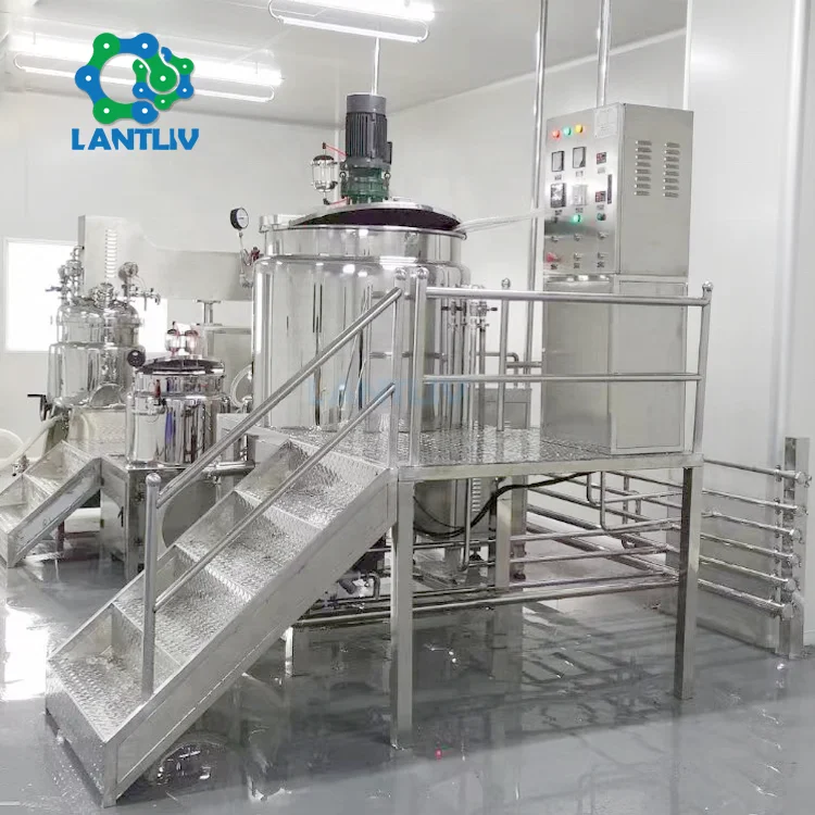 Vacuum Homogenizing Mayonnaise Pomade Meat Emulsification Mixing Emulsifying Emulsion Pump Vacuum Mixer Emulsifying Machine