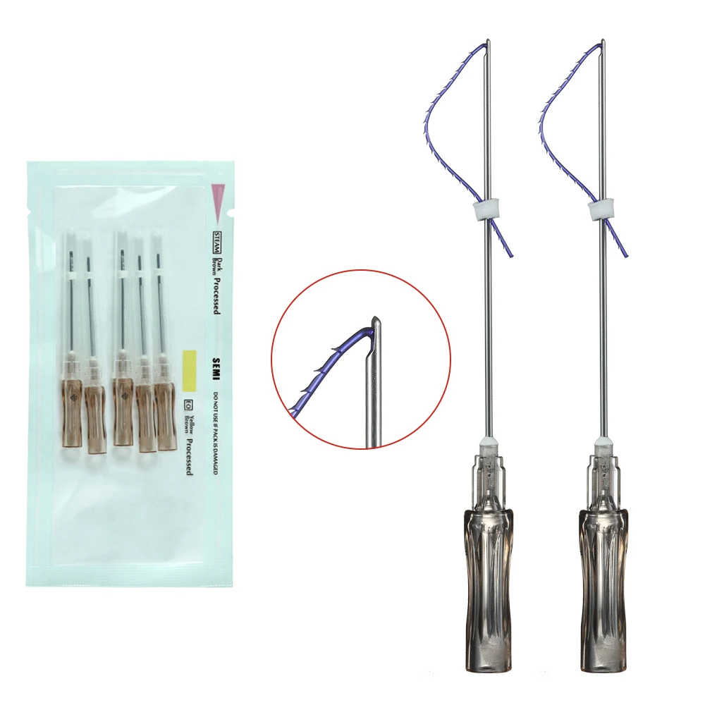 Длительный срок службы 19 г 60 мм Cog Pdo Thread с L Blunt Cannula Nose Lift