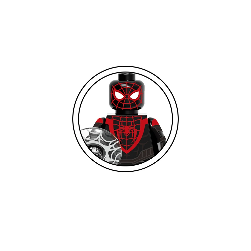 G0120 Super Heroes Spider The End Miles Morales 2099 Crimson Cowl Classic Purple Reign Suit Man Building Blocks Bricks Kids Toys