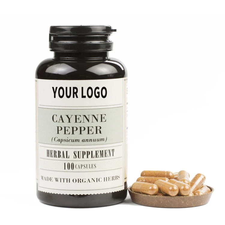 Капсулы с органическими травами и кайенским перцем для улучшения пищеварения