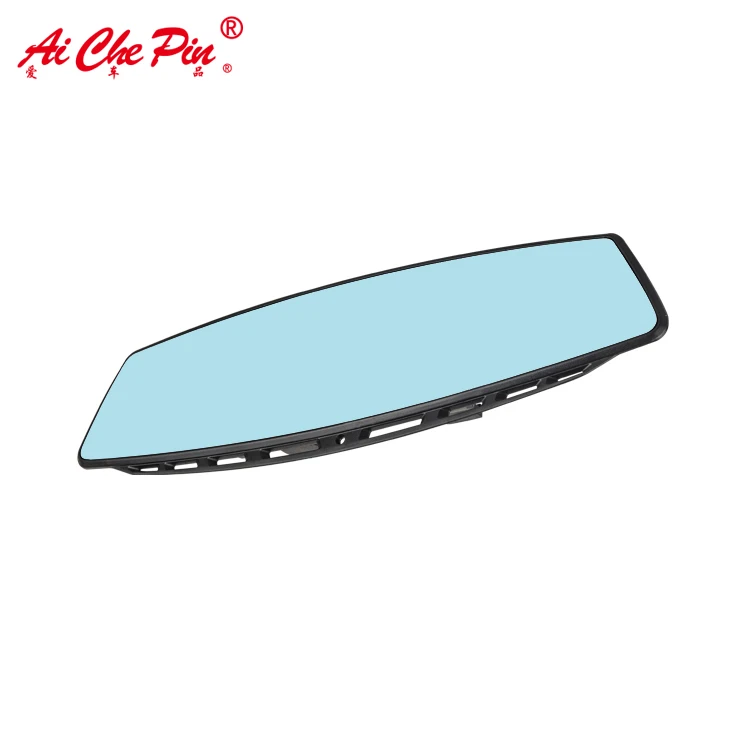 Universal Truck Cars Inside Panoramic Blue Glass Anti Glare Rearview Mirror