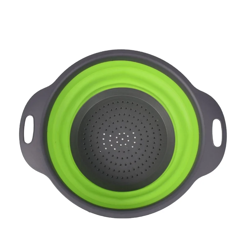 Collapsible Colanders Handles Heat Resistant Foldable Vegetable colander Kitchen Basket