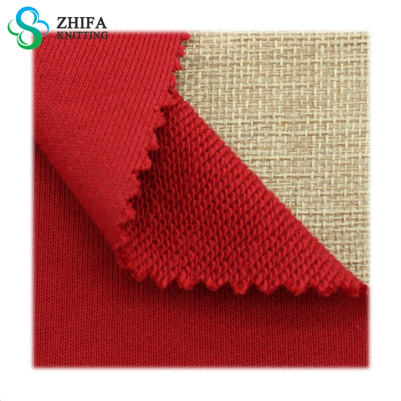 Zhifa 280/300/320g 32 Cvc 55% хлопок 45% полиэстер свитер большая махровая ткань в виде рыбьей чешуи