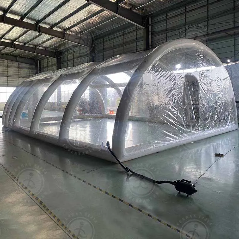 Outdoor Giant Transparent Inflatable Pool Dome Waterproof Swimming Pool Cover Outdoor Swimming Tent For Rental