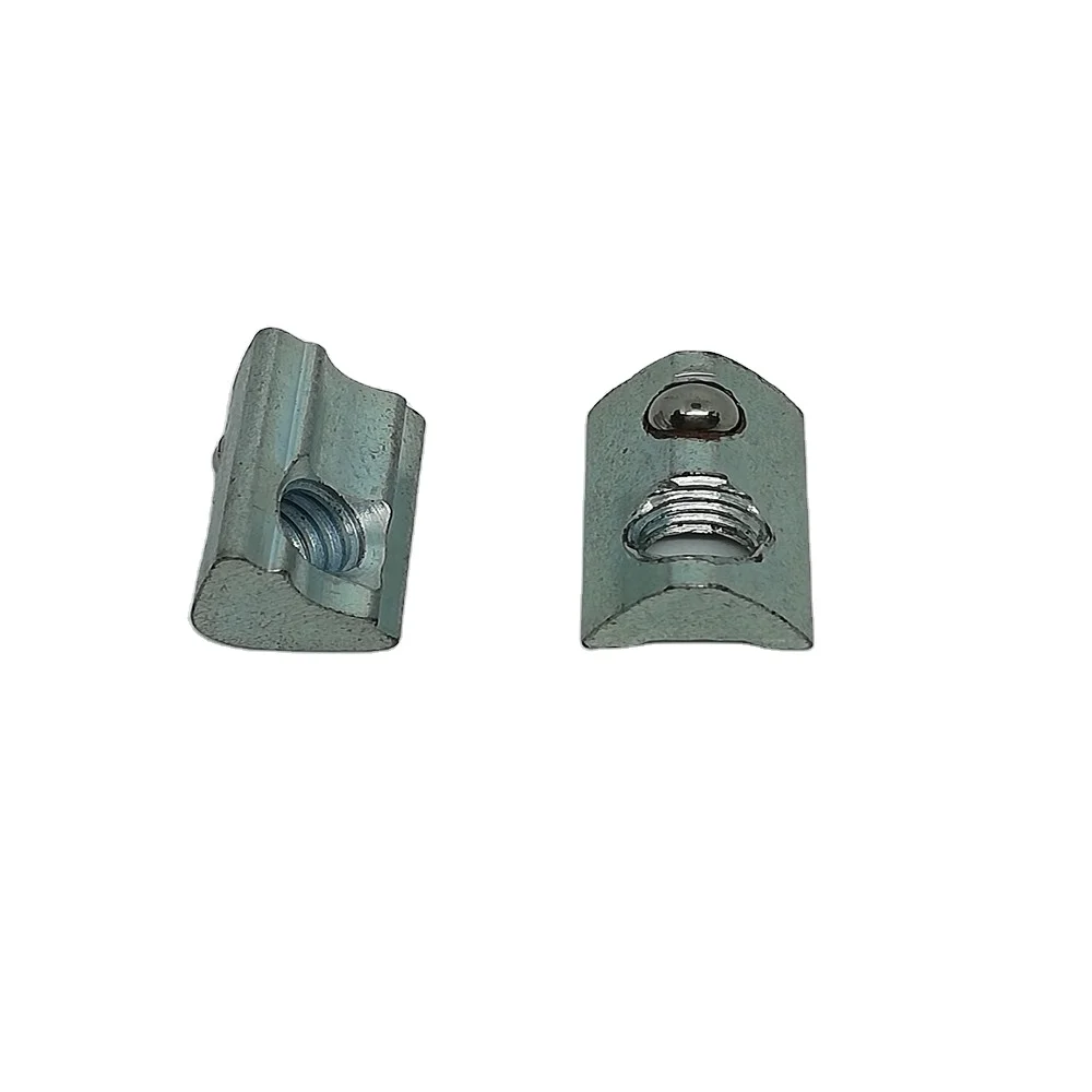 M3 M4 Spring steel loaded ball t nut for 2020 3030 aluminum profile