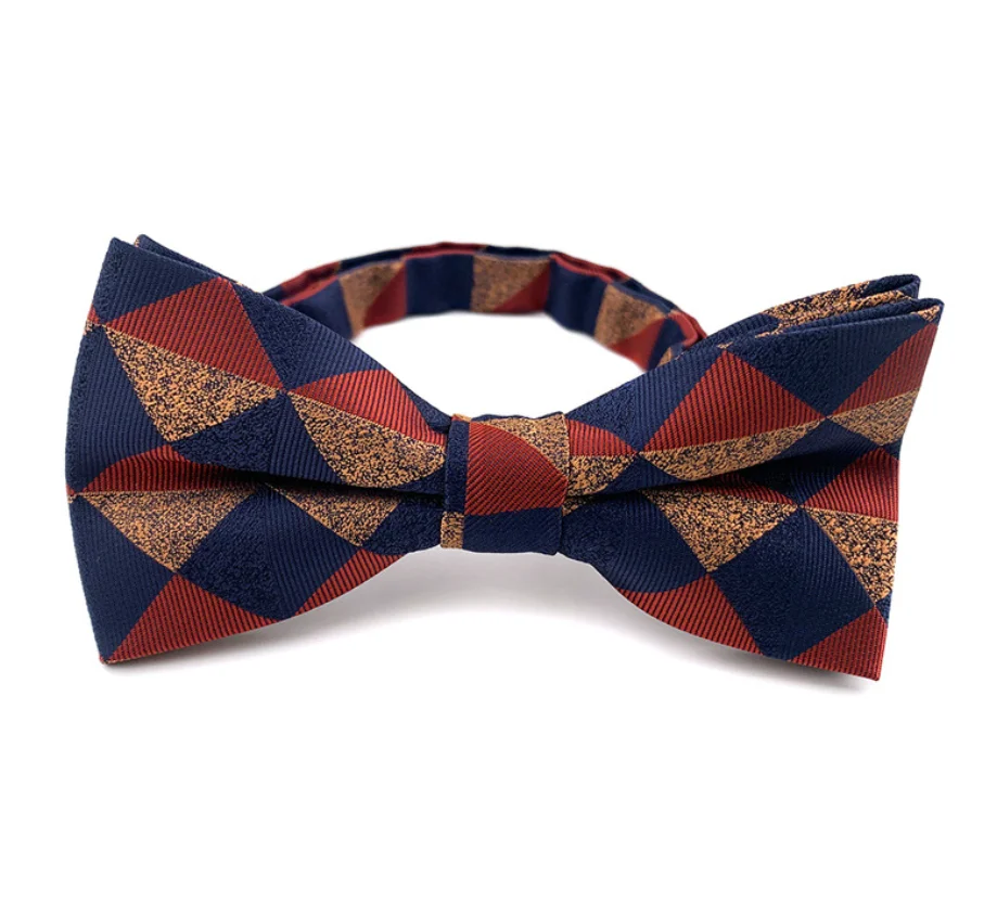 Hot Sales Luxury Paisley Bow tie Custom Jacquard Woven Polyester Lattice Bow ties For Men
