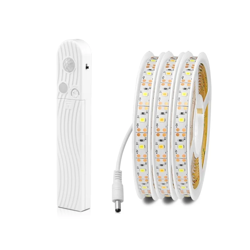 
1M LED Wireless Motion Sensor Strip Light TV Backlight Lighting for Home Room Bed Cabinet Closet Stairs Night Light Lamp 