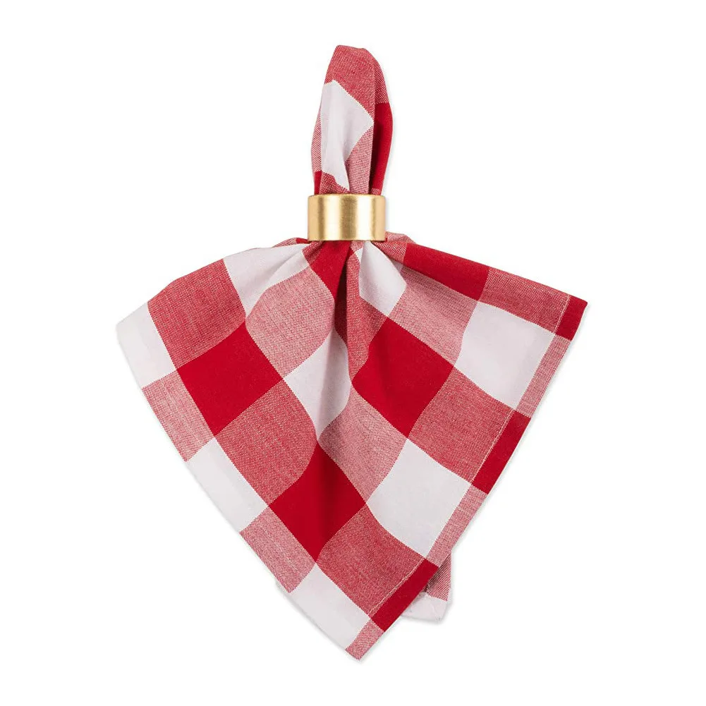 cotton cloth wholesale  Christmas Pattern cotton linen napkins (1600337074333)