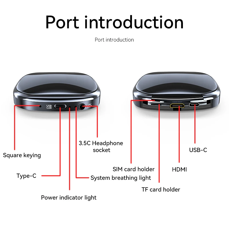 android 13 wireless carplay T5 2gb 32gb Carplay AI Box Universal Auto Mini Adapter Car Play Dongle for car