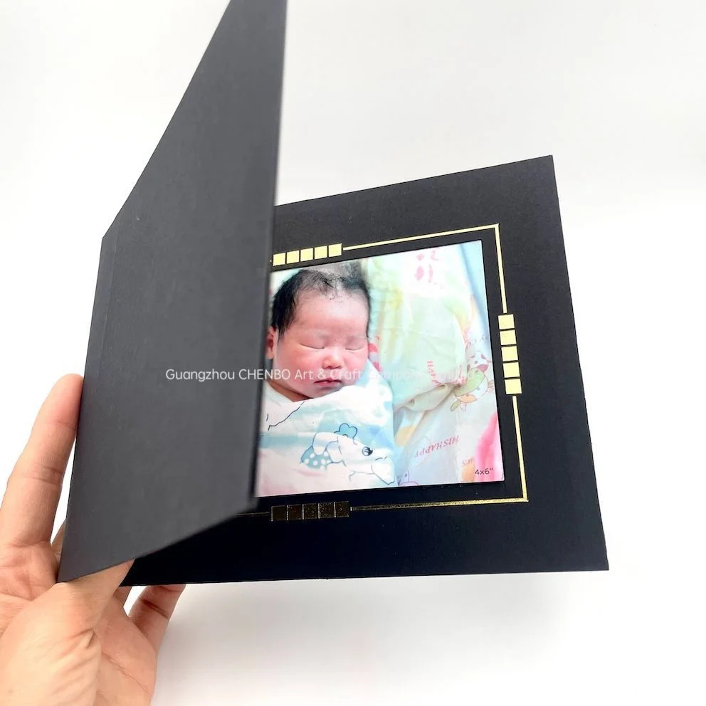 OEM CUSTOM Pregnant woman B ultrasound photo frame, welcome baby paper photo frame hello little one newborn gift picture frame