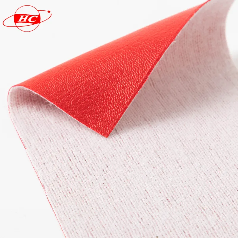 China Guangdong Tannery Customized Non-slip Base Fabric TC Cloth Fabric PVC Leather